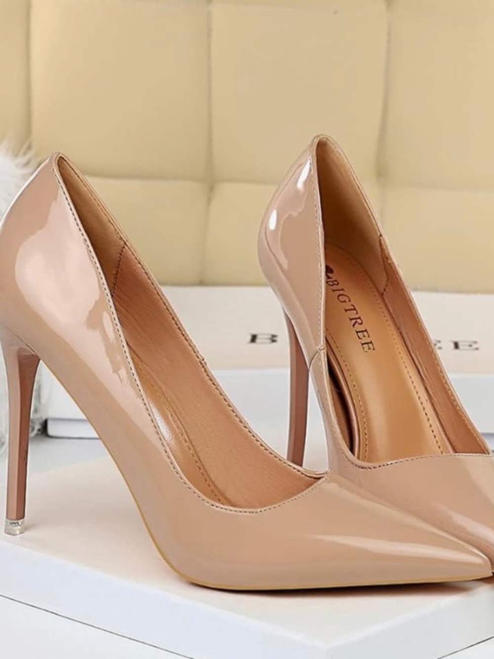 Elegant Pump Pointed Toe Heels Women's Shoes Size 7.5